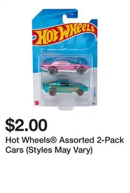 Five Below Hot Wheels Assorted 2-Pack Cars (Styles May Vary) offer