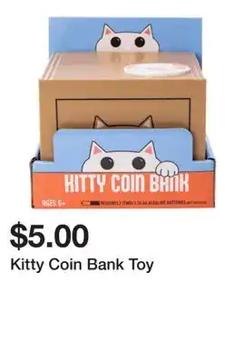 Five Below Kitty Coin Bank Toy offer