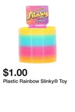 Five Below Plastic Rainbow Slinky Toy offer