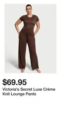 Victoria's Secret Victoria's Secret Luxe Crème Knit Lounge Pants offer