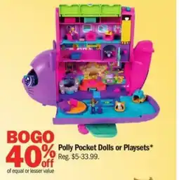 Meijer Polly Pocket Dolls or Playsets offer