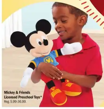 Meijer Mickey & Friends Licensed Preschool Toys offer