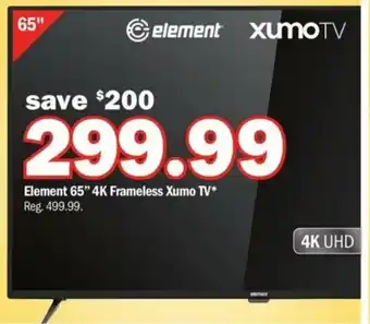 Meijer Element 65” 4K Frameless Xumo TV offer