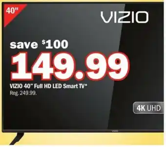 Meijer VIZIO 40” Full HD LED Smart TV offer