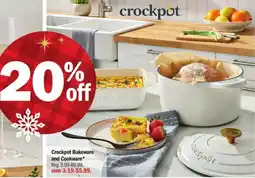 Meijer Crockpot Bakeware and Cookware offer