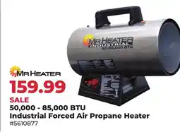 Runnings Mr. Heater 50, 000-85, 000 BTU Industrial Forced Air Propane Heater offer