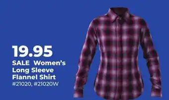 Runnings Women's Long Sleeve Flannel Shirt offer