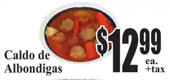 Baja Ranch Caldo de Albondigas offer