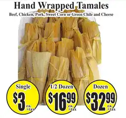 Baja Ranch Hand Wrapped-Tamales offer