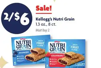 Family Dollar Kellogg's Nutri Grain offer