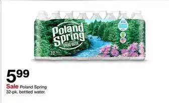 Target Poland Spring 32-pk. bottled water offer