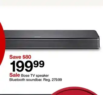 Target Bose TV speaker Bluetooth soundbar offer
