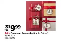 Michaels ALL ornament Frames by Studio Décor offer