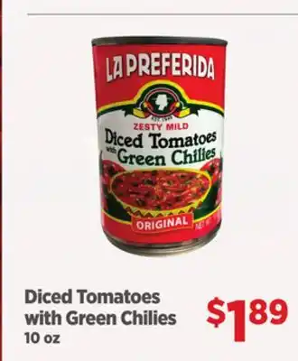 Gordon Food Services La Preferida Diced Tomatoes with Green Chilies offer