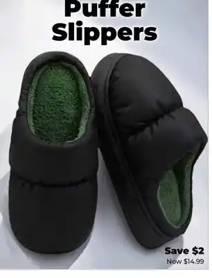 Showcase US Puffer Slippers offer