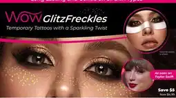 Showcase US Wow GlitzFreckles Temporary Tattoos with a Sparkling Twist offer