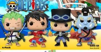 Showcase US One Piece Funko 4-Pack offer