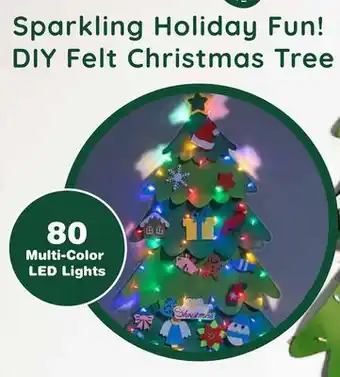 Showcase US Sparkling Holiday Fun! DIY Felt Christmas Tree offer