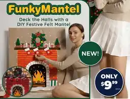 Showcase US FUNKY MANTEL FELT WALL XMAS MANTEL 75*81 CM DIY offer