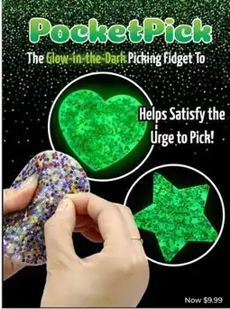 Showcase US POCKET PICK PICKING FIDGET TOY - GLOW-IN-THE-DARK STAR offer