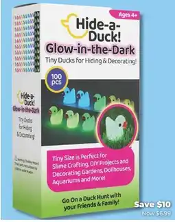 Showcase US HIDE A DUCK TINY GLOW IN THE DARK ASST - 100 PCS offer