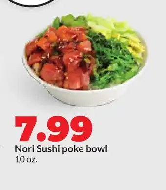 Hy-Vee Nori Sushi poke bowl offer