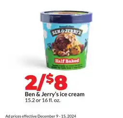 Hy-Vee Ben & Jerry's ice cream offer