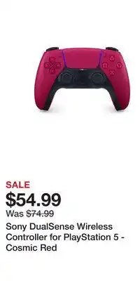 Game Stop Sony DualSense Wireless Controller for PlayStation 5 - Cosmic Red offer