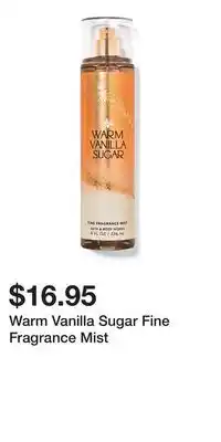 Bath & Body Works Warm Vanilla Sugar Fine Fragrance Mist offer