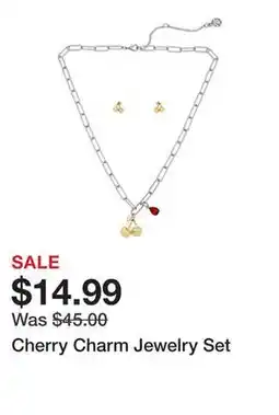 Belk Cherry Charm Jewelry Set offer