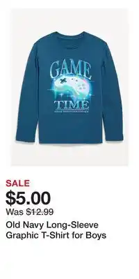 Old Navy Old Navy Long-Sleeve Graphic T-Shirt for Boys offer