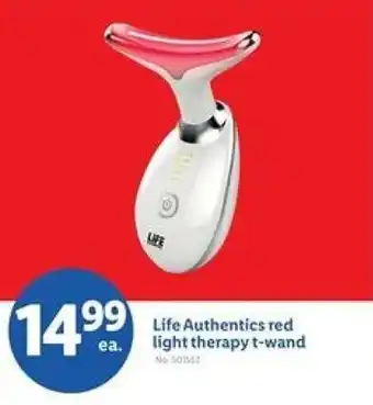 Lidl Life Authentics red light therapy t-wand offer