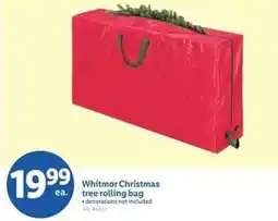 Lidl Whitmor Christmas tree rolling bag offer