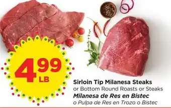 Food 4 Less Sirloin Tip Milanesa Steaks offer