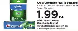 Food 4 Less Crest Complete Plus Toothpaste offer