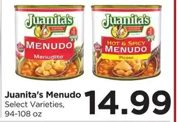 Food 4 Less Juanita's Menudo offer