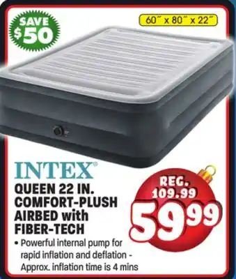 Big 5 Intex Queen 22 Comfort-Plush Airbed with Fiber-Tech offer