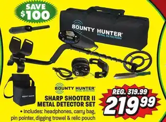 Big 5 Bounty Hunter Sharp Shooter II Metal Detector Combo offer