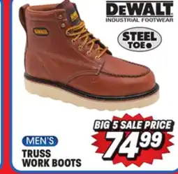 Big 5 DeWalt Truss Steel Toe Men's Work Boots offer