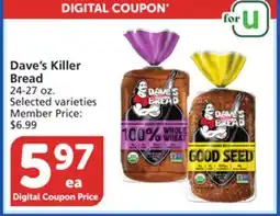 Vons Dave's Killer Bread offer