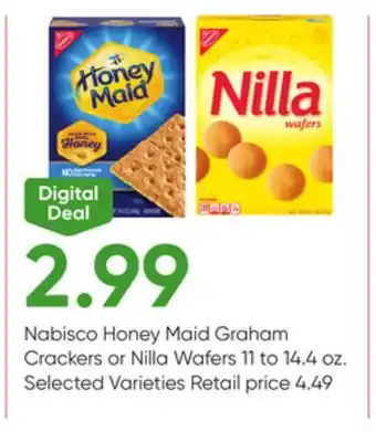 Stater Bros Nabisco Honey Maid Graham Crackers or Nilla Wafers offer