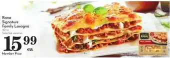 Pavilions Rana Signature Family Lasagna offer