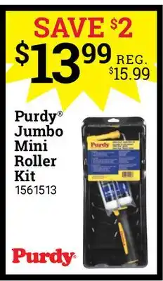 Ace Hardware Purdy Jumbo Mini Roller Kit offer