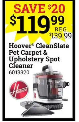 Ace Hardware Hoover CleanSlate Pet Carpet & Upholstery Spot Cleaner offer