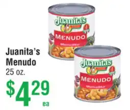 Smart & Final Juanita's Menudo offer