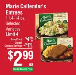 Smart & Final Marie Callender's Entrees offer