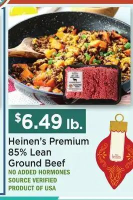 Heinen's Heinen's Premium 85% Lean Ground Beef offer