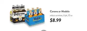 Fresh Thyme Corona or Modelo offer