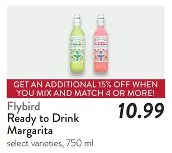 Fresh Thyme Flybird Ready to Drink Margarita offer