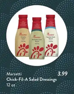 Fresh Thyme Marzetti Chick-Fil-A Salad Dressings offer